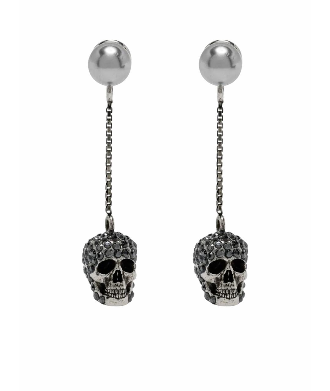 ALEXANDER MCQUEEN Серебряные металлические серьги, фото 1