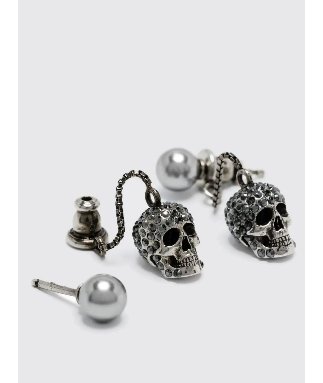 ALEXANDER MCQUEEN Серебряные металлические серьги, фото 2