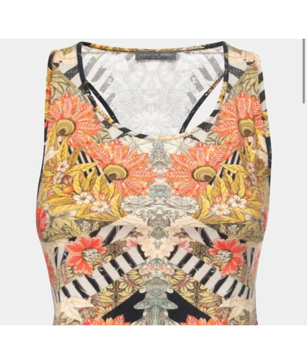 ALEXANDER MCQUEEN Мульти вискозное платье, фото 4