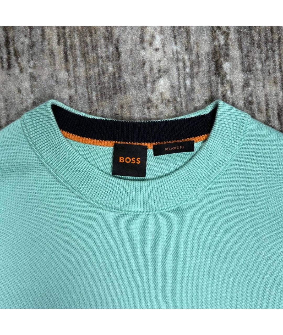 HUGO BOSS Бирюзовая футболка, фото 4