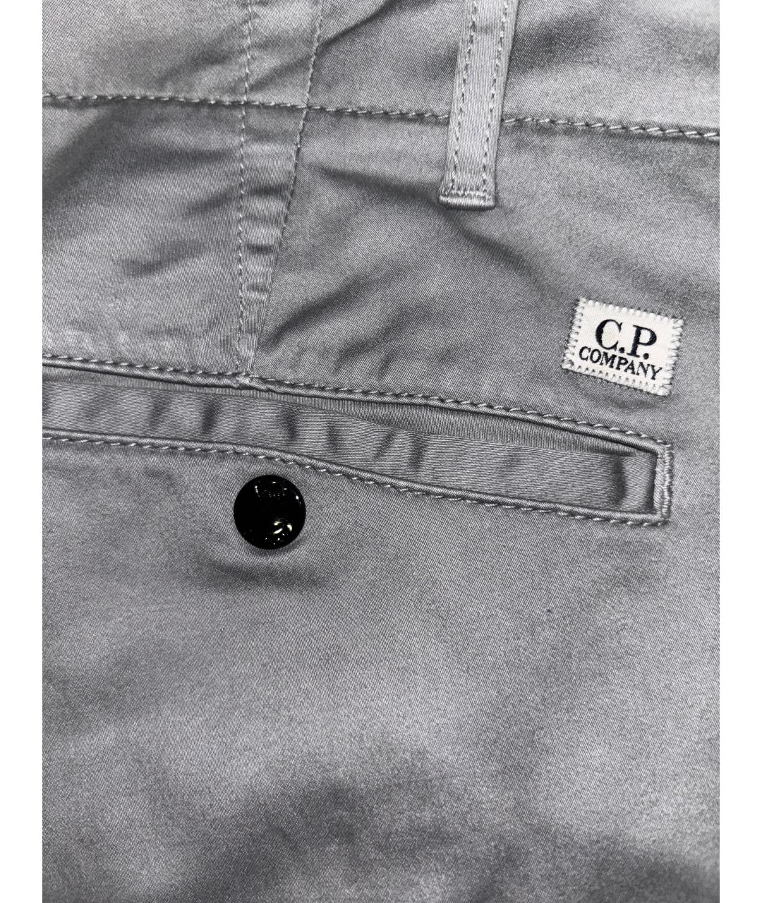 CP COMPANY Серые хлопковые повседневные брюки, фото 5