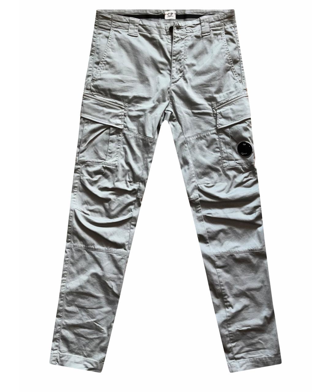 CP COMPANY Серые хлопковые повседневные брюки, фото 1