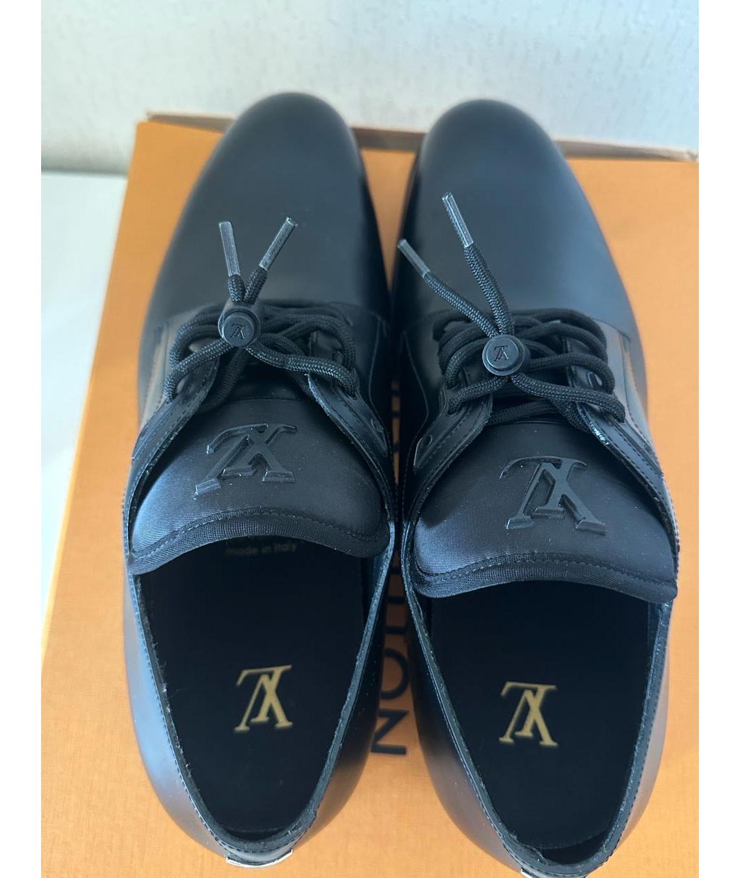 LOUIS VUITTON Черные кожаные туфли, фото 6