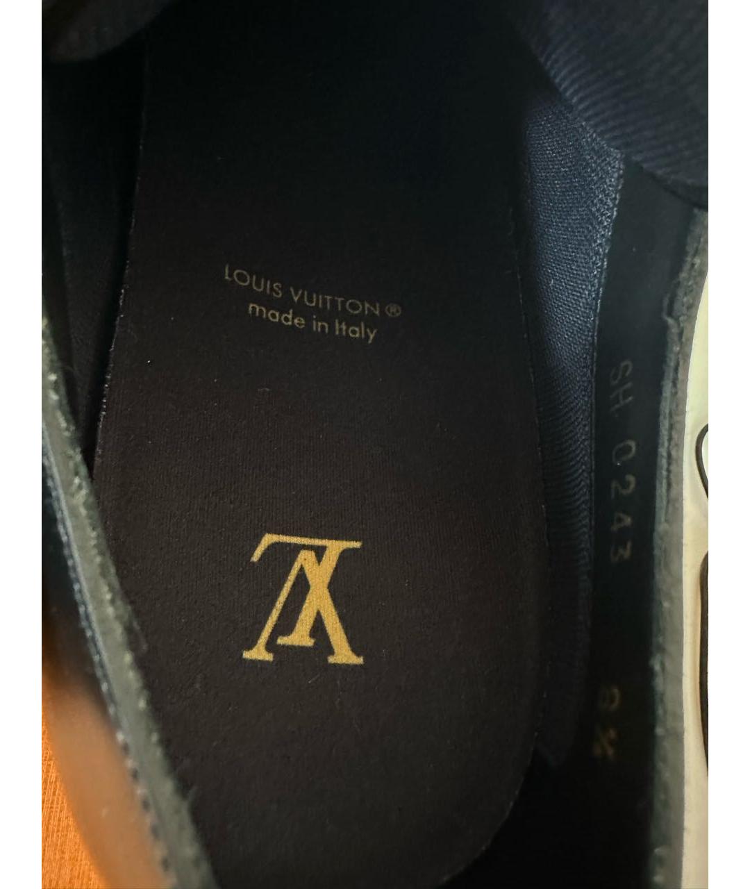 LOUIS VUITTON Черные кожаные туфли, фото 5