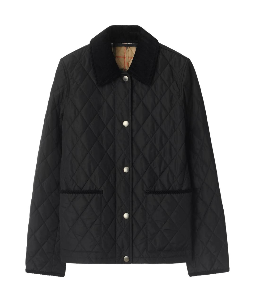 BURBERRY Черная полиамидовая куртка, фото 1