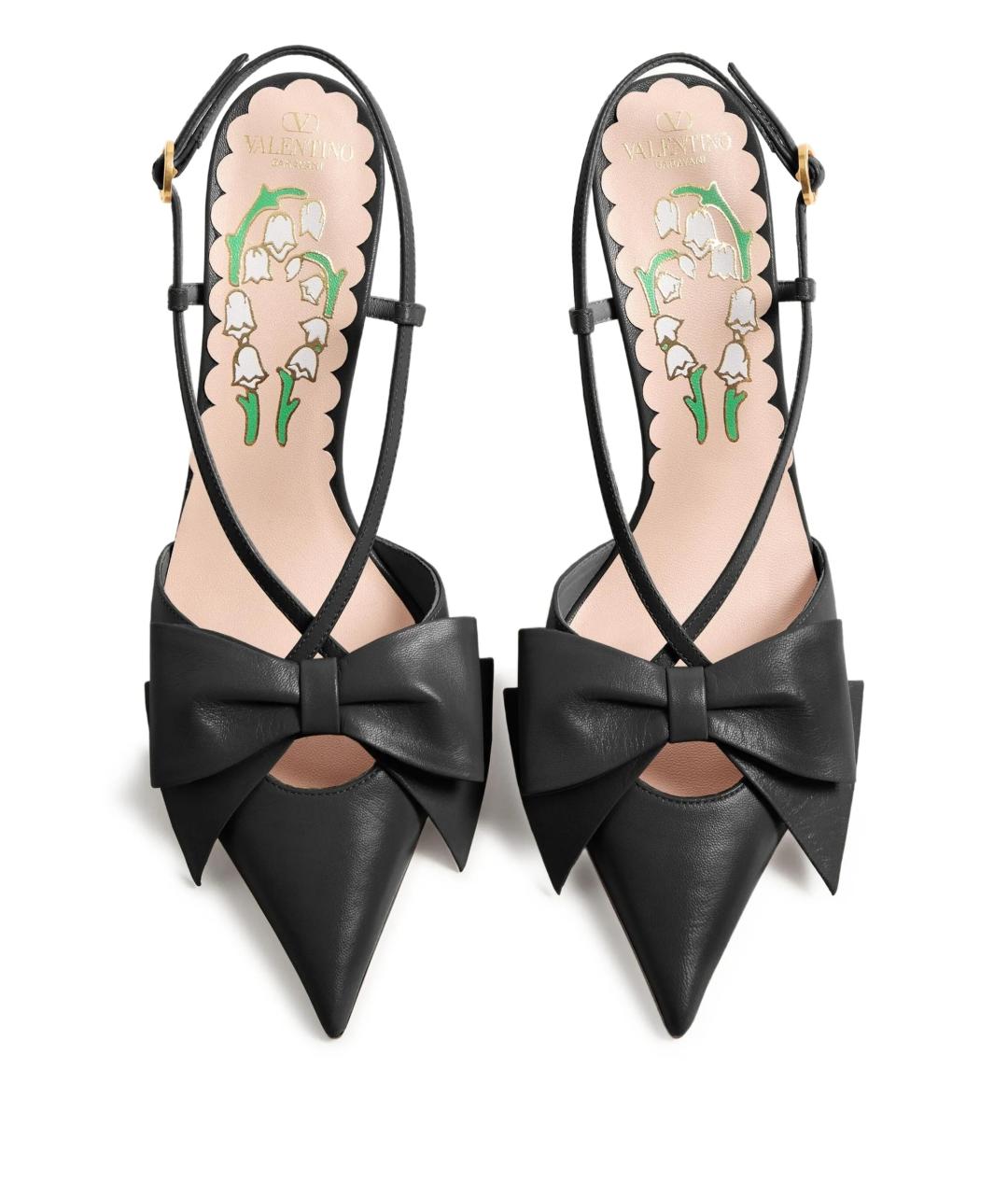 VALENTINO Черные кожаные туфли, фото 4