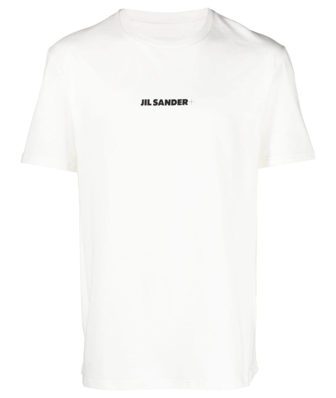 JIL SANDER Белая хлопковая футболка, фото 1
