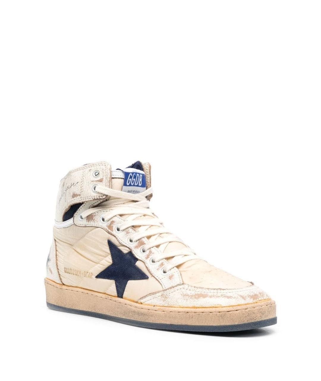 GOLDEN GOOSE DELUXE BRAND Мульти кожаные высокие кроссовки / кеды, фото 2