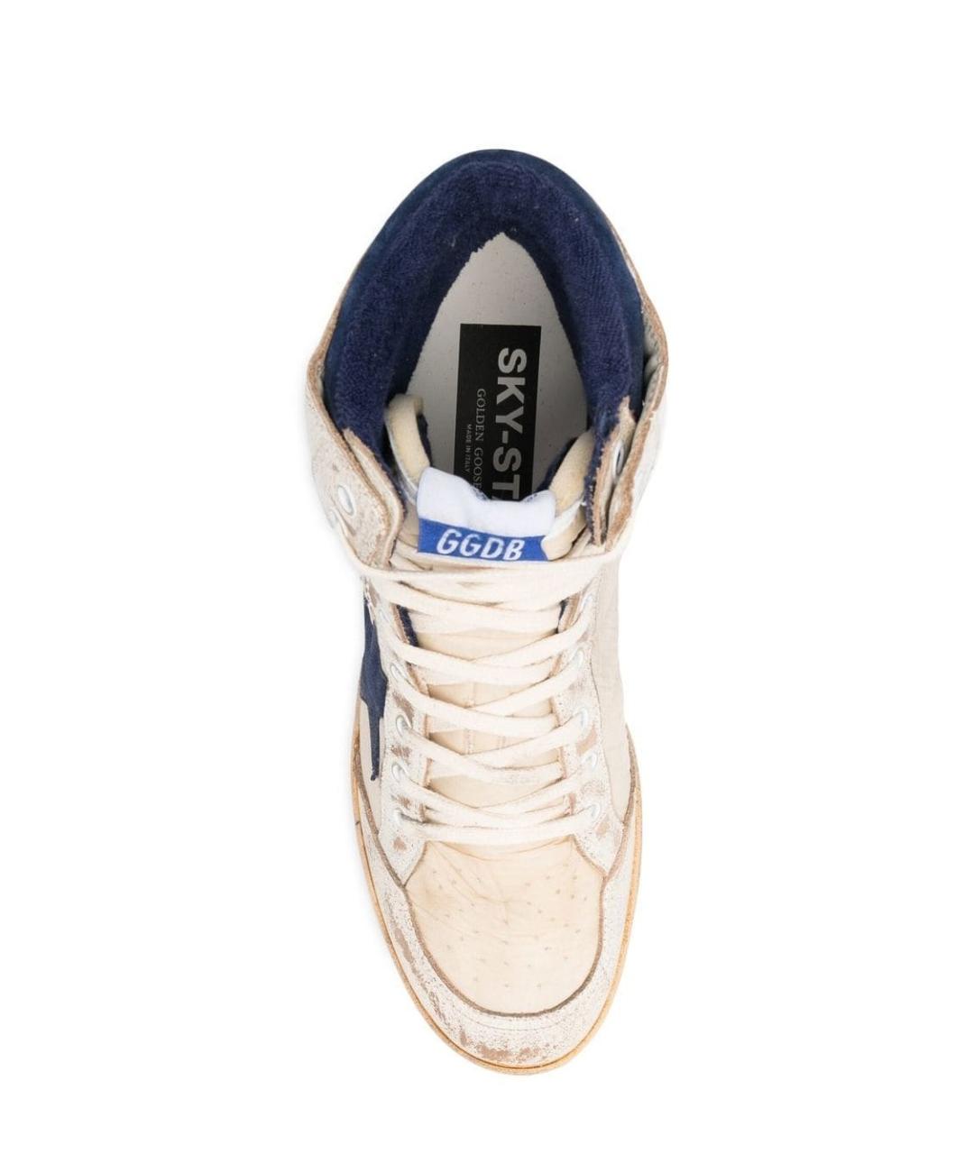 GOLDEN GOOSE DELUXE BRAND Мульти кожаные высокие кроссовки / кеды, фото 4