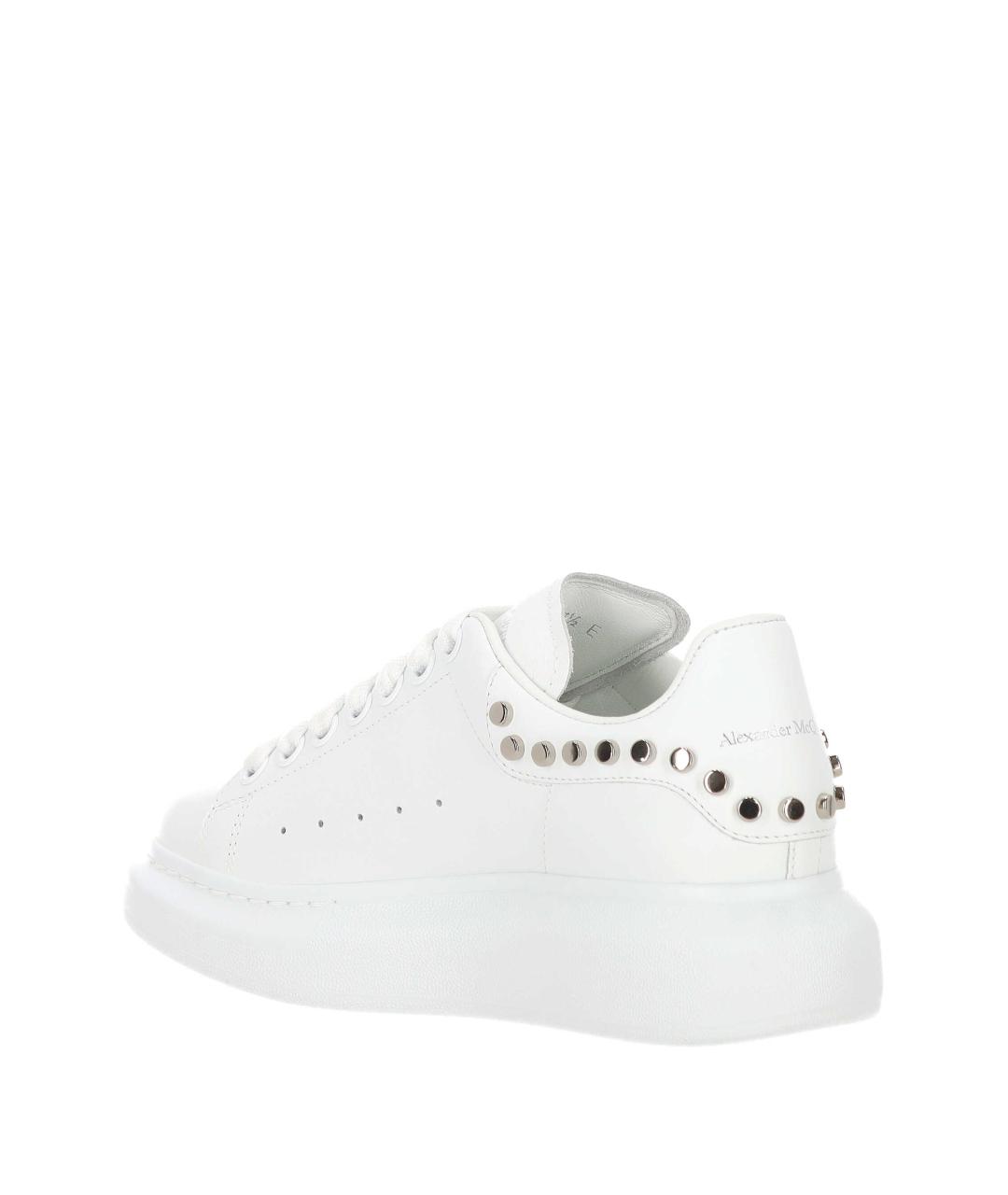 ALEXANDER MCQUEEN Белые кожаные кеды, фото 3