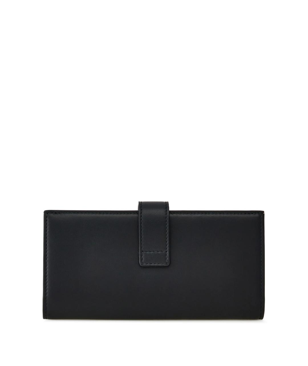 FERRAGAMO Черный кожаный кошелек, фото 3
