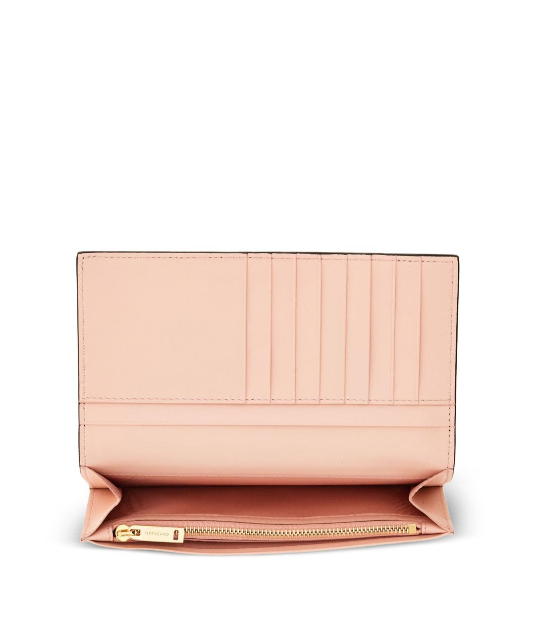 FERRAGAMO Черный кожаный кошелек, фото 5