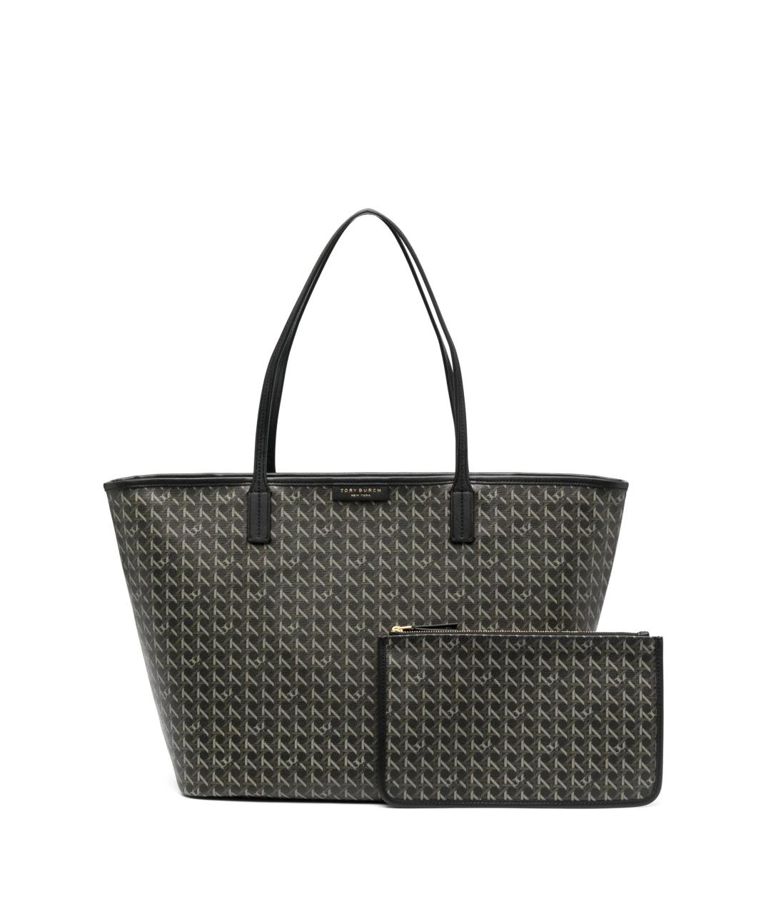 TORY BURCH Антрацитовая сумка тоут, фото 2