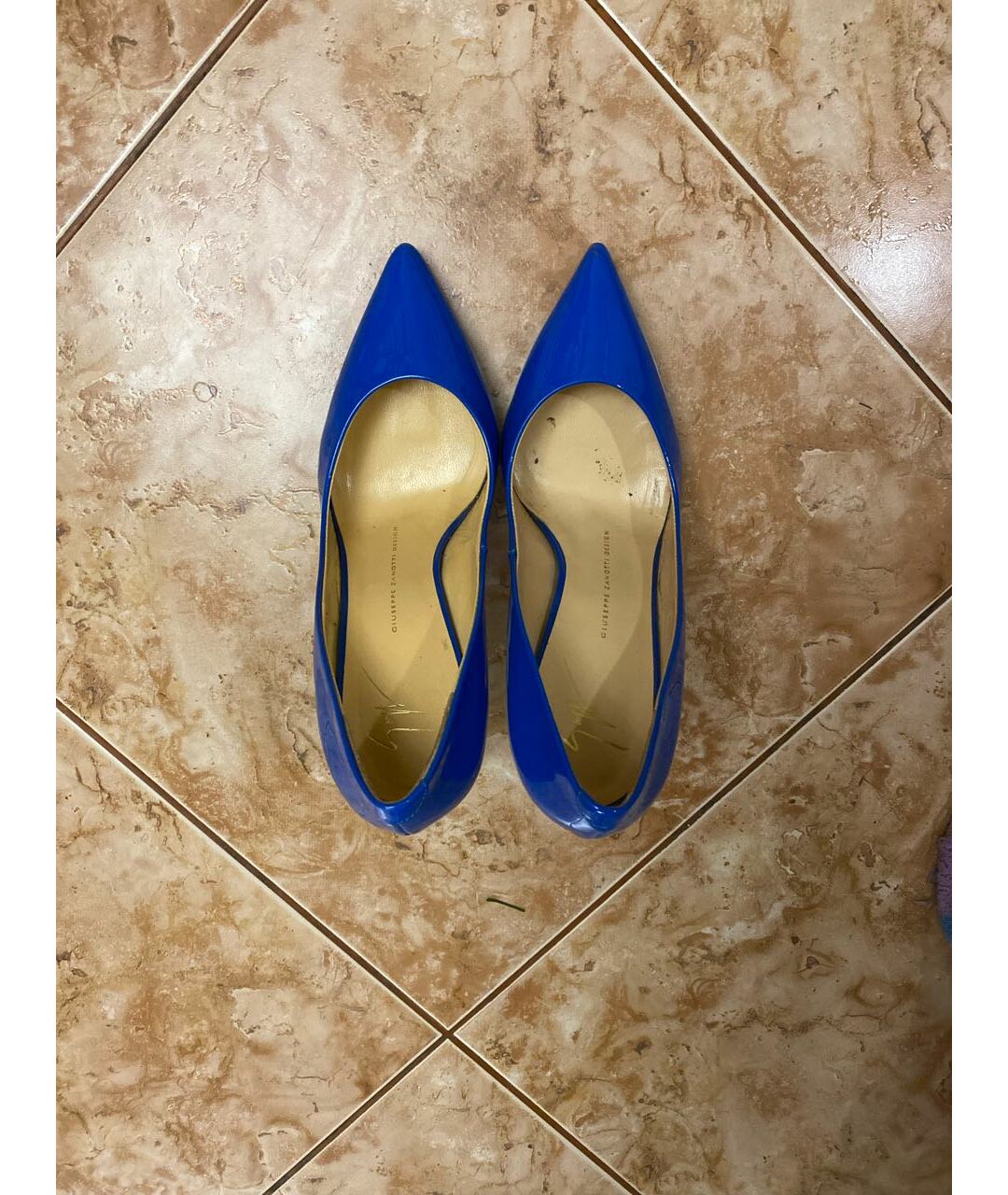 GIUSEPPE ZANOTTI DESIGN Синие кожаные туфли, фото 3