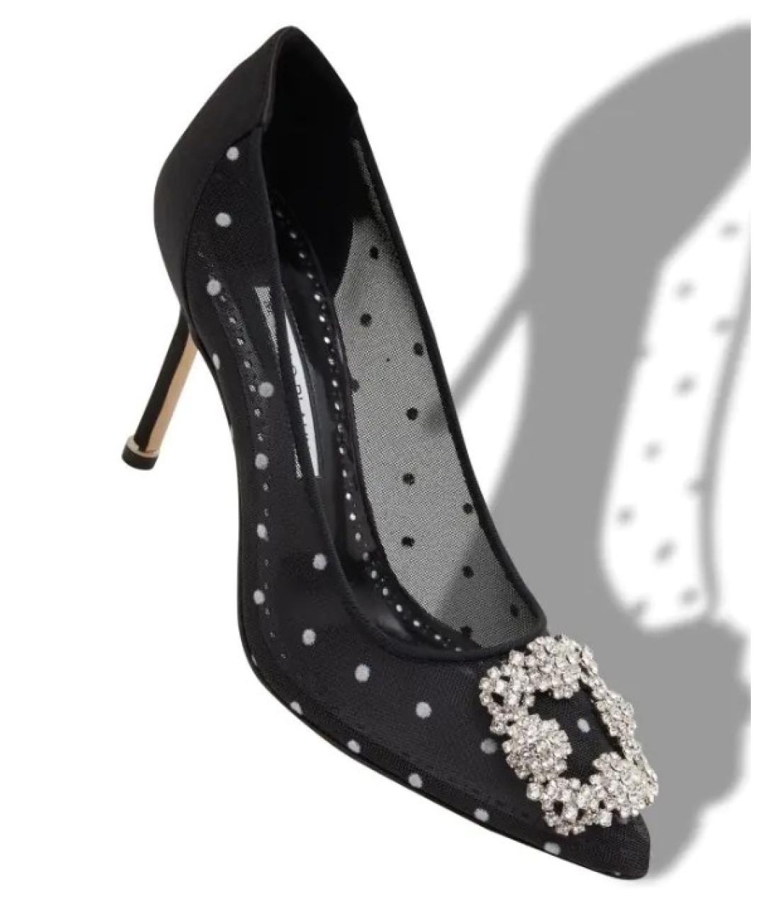 MANOLO BLAHNIK Черные синтетические туфли, фото 3