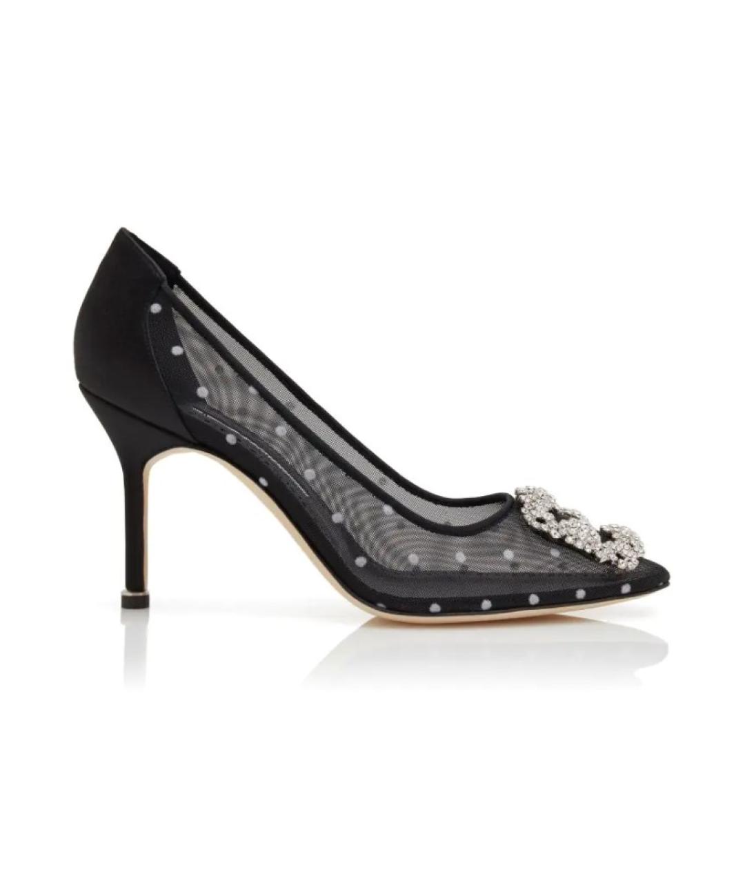 MANOLO BLAHNIK Черные синтетические туфли, фото 4