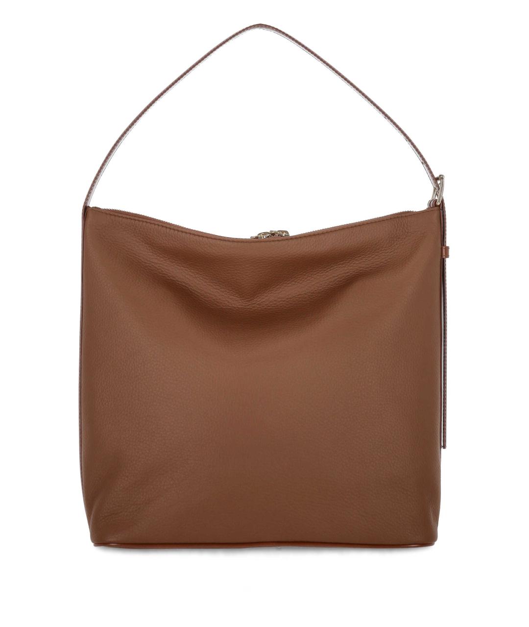 A.P.C. Коричневая кожаная сумка через плечо, фото 3