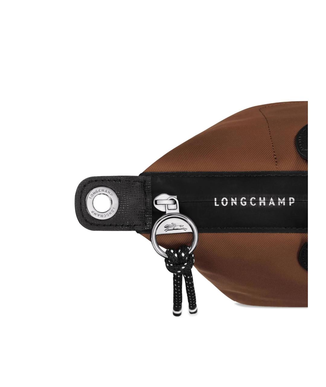 LONGCHAMP Коричневая синтетическая сумка тоут, фото 4