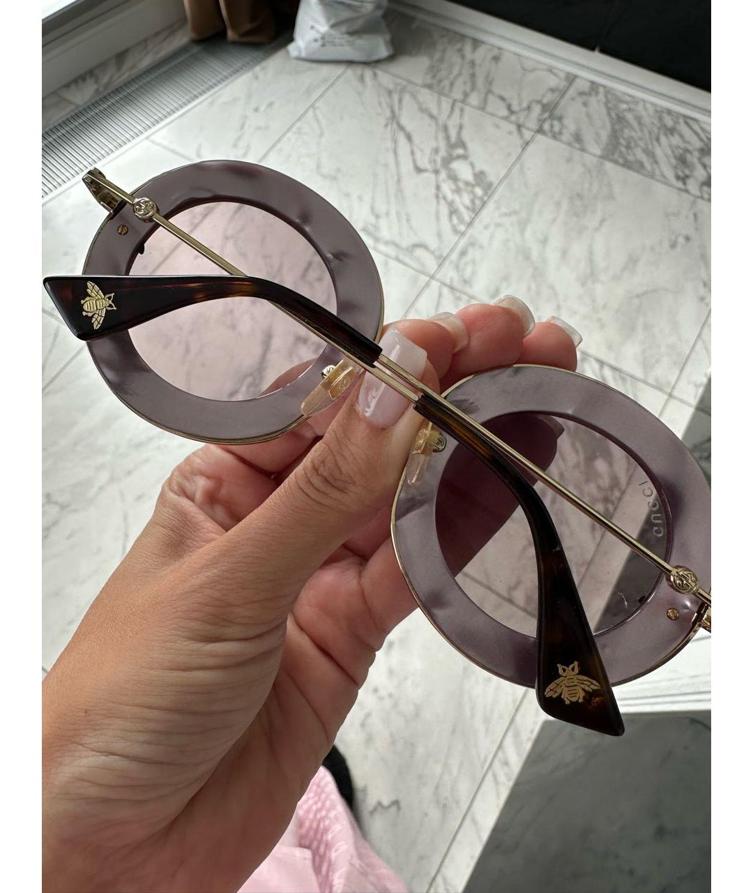 GUCCI Розовые солнцезащитные очки, фото 2