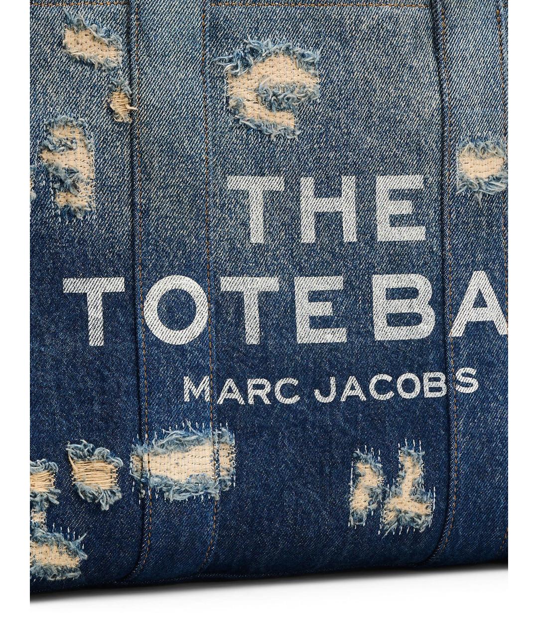 MARC JACOBS Синяя хлопковая сумка тоут, фото 4