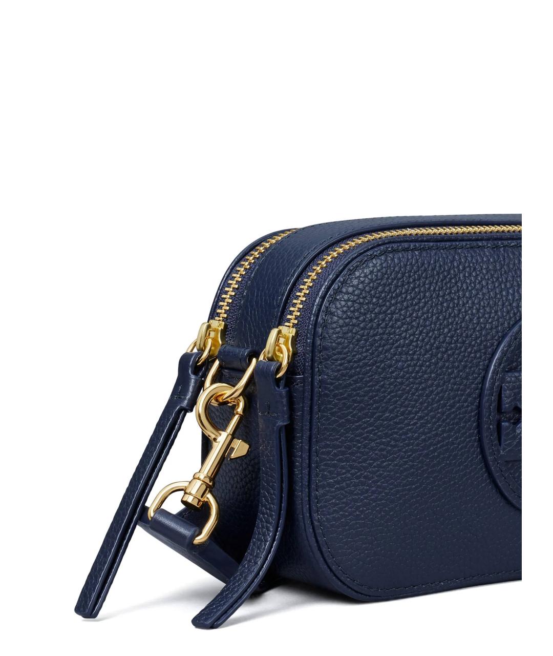 TORY BURCH Синяя кожаная сумка через плечо, фото 3