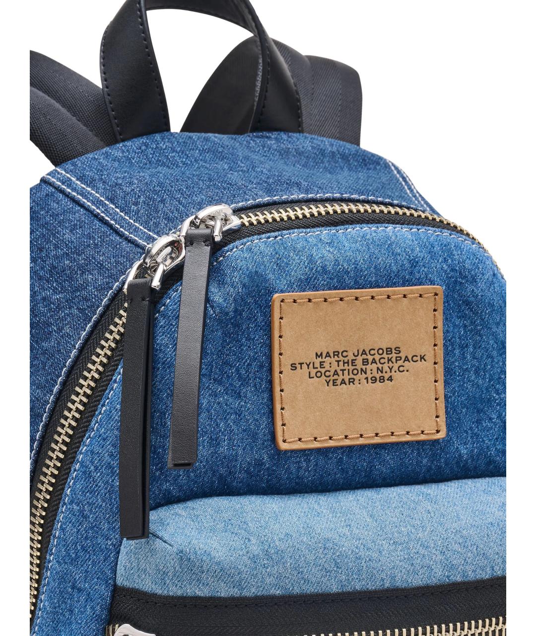 MARC JACOBS Синий хлопковый рюкзак, фото 4