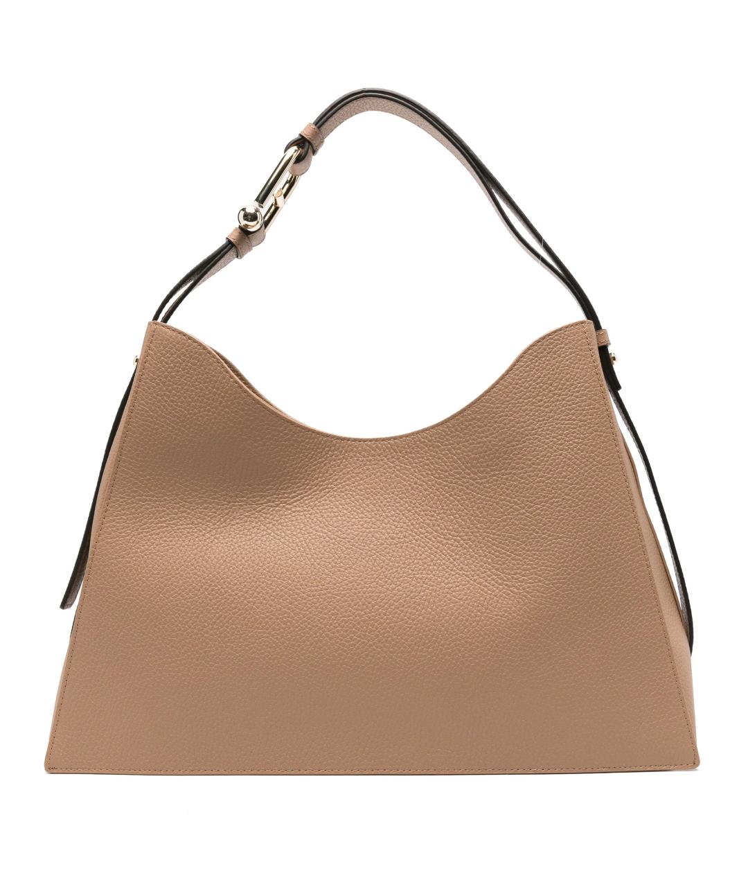 FURLA Бежевая кожаная сумка через плечо, фото 1