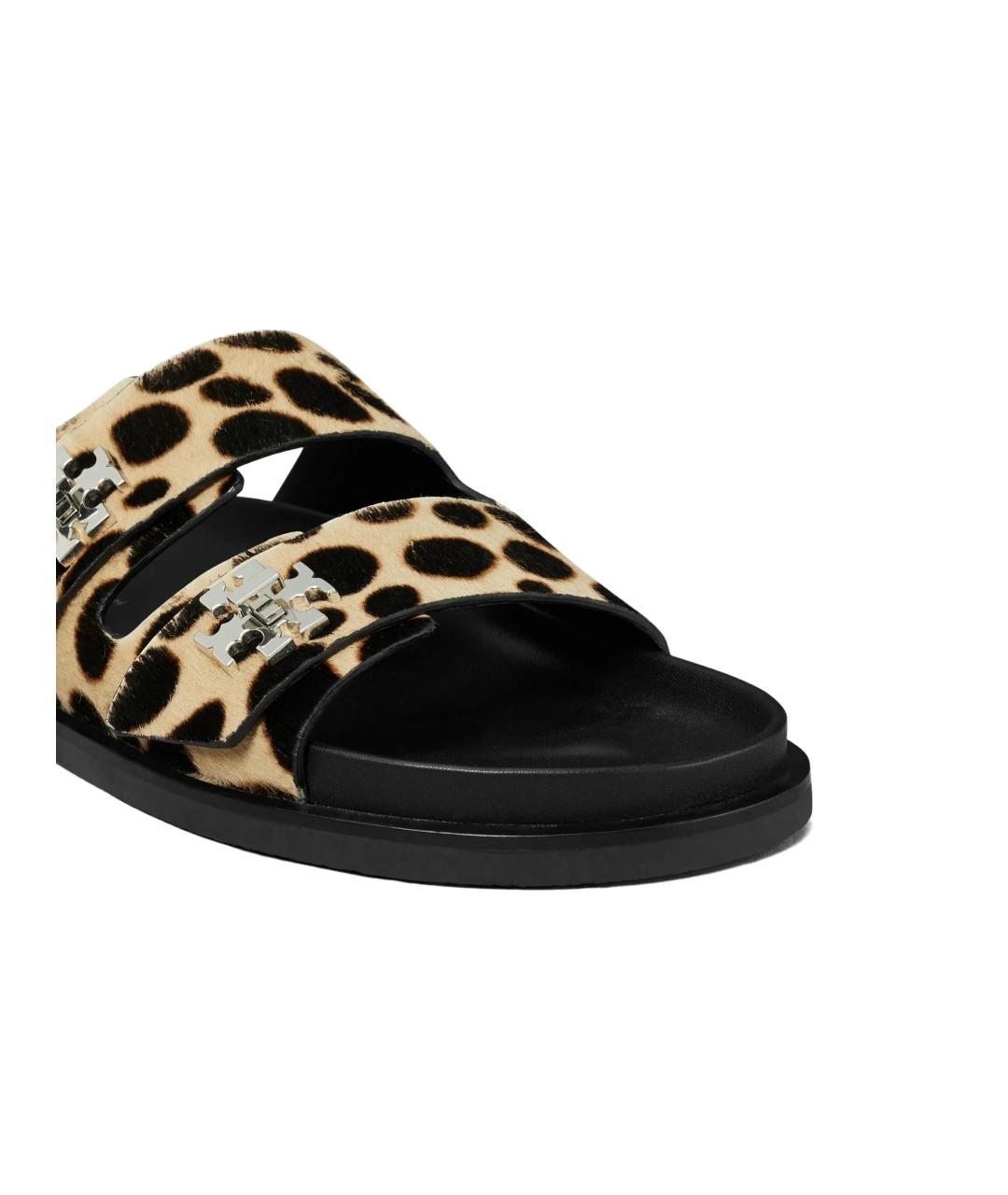 TORY BURCH Мульти кожаные шлепанцы, фото 4