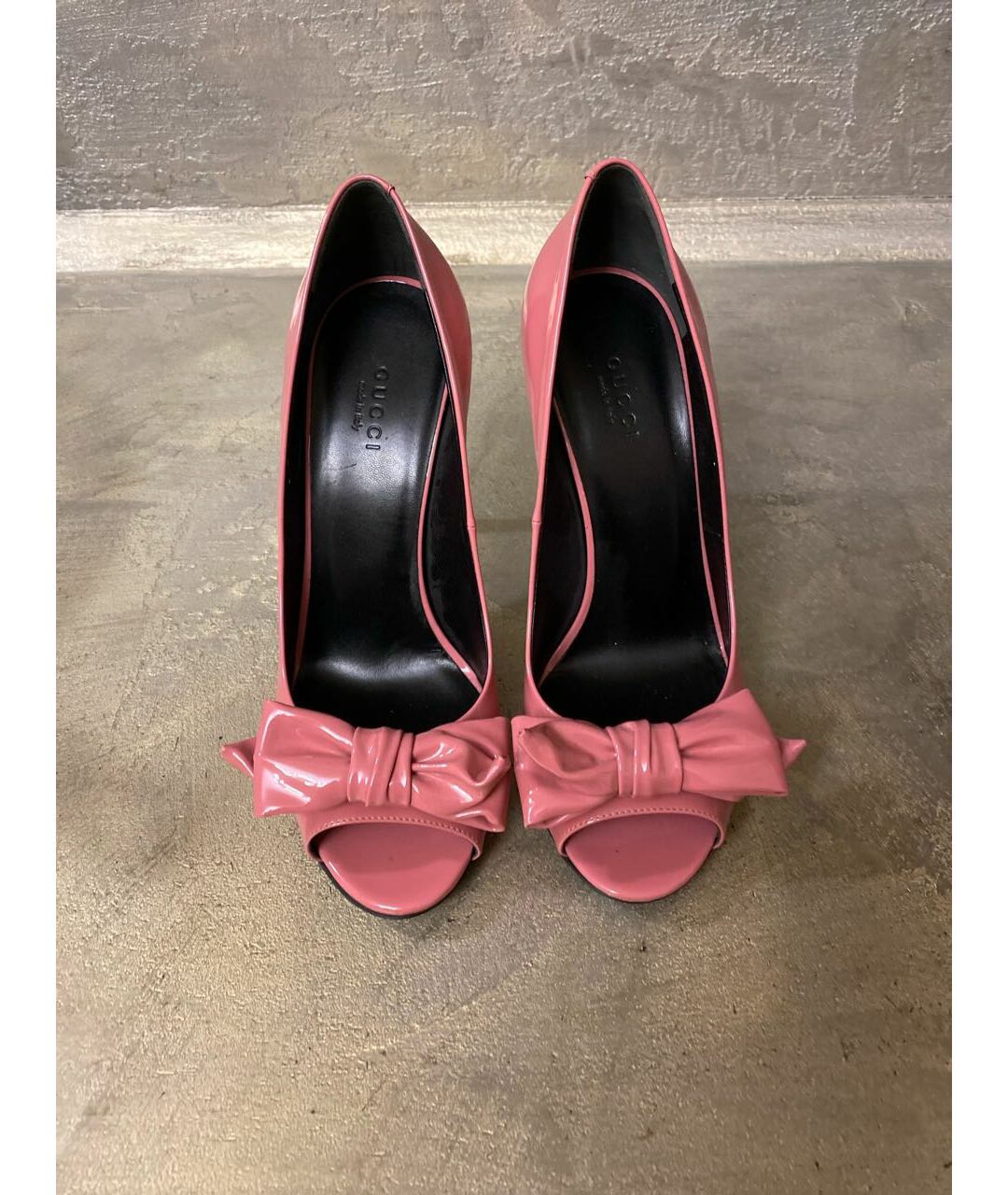 GUCCI Розовые туфли из лакированной кожи, фото 2