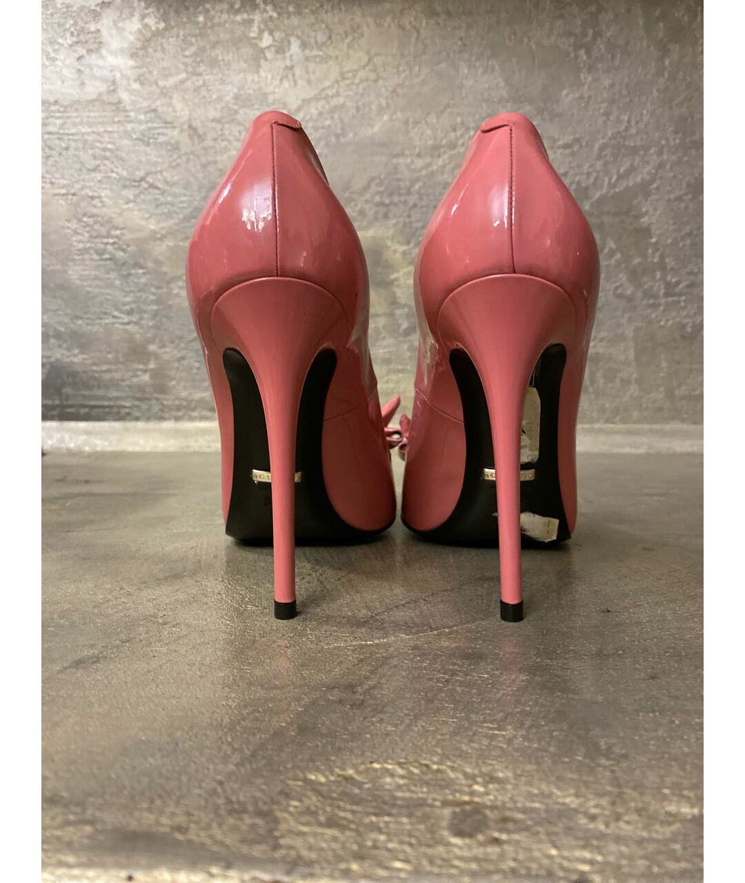 GUCCI Розовые туфли из лакированной кожи, фото 4