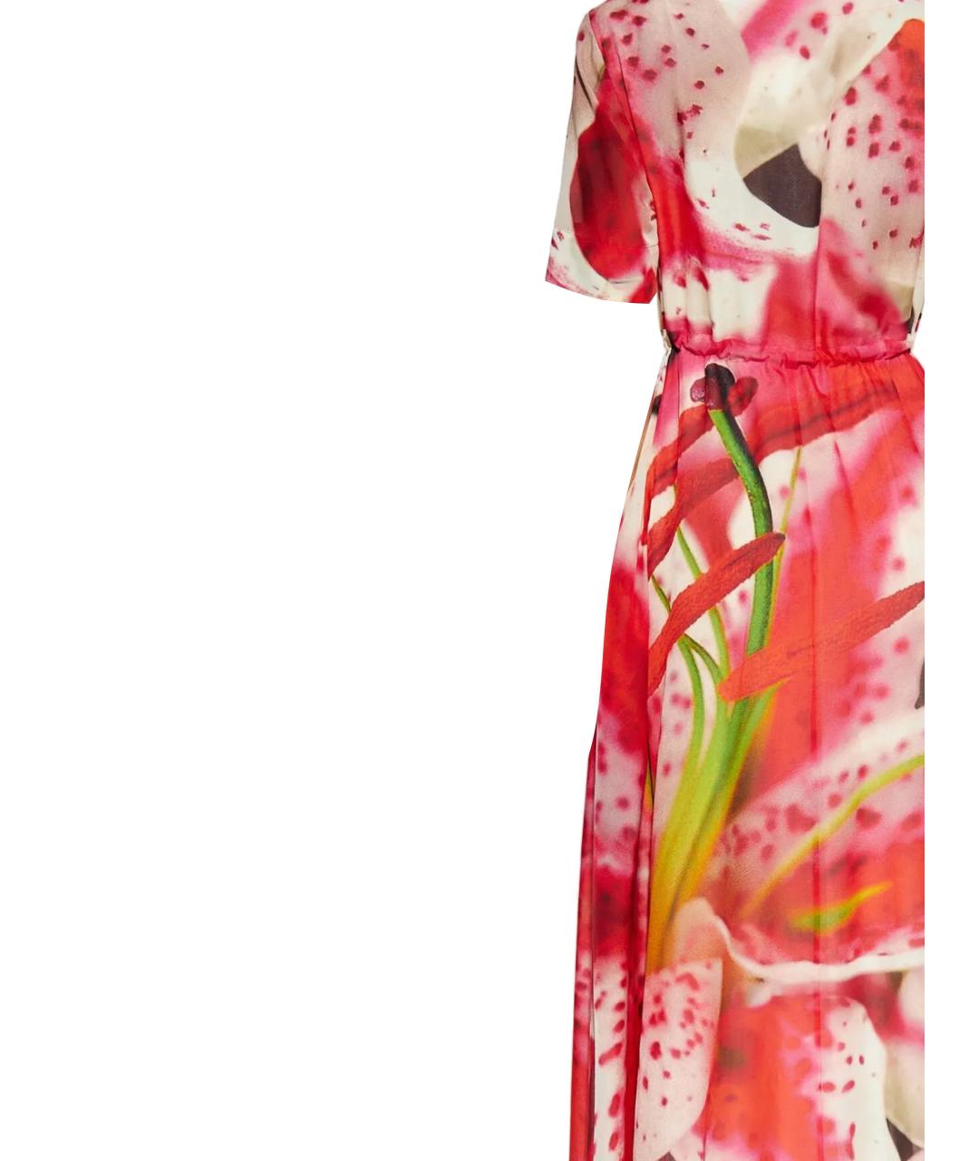 TORY BURCH Розовое шелковое повседневное платье, фото 3