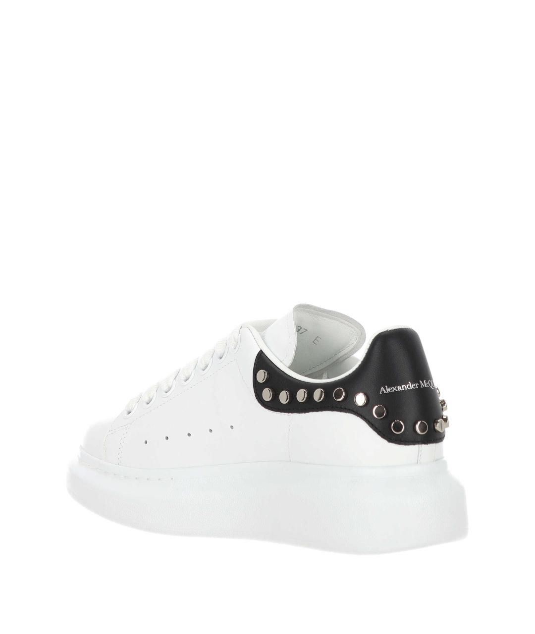 ALEXANDER MCQUEEN Белые кожаные кеды, фото 3