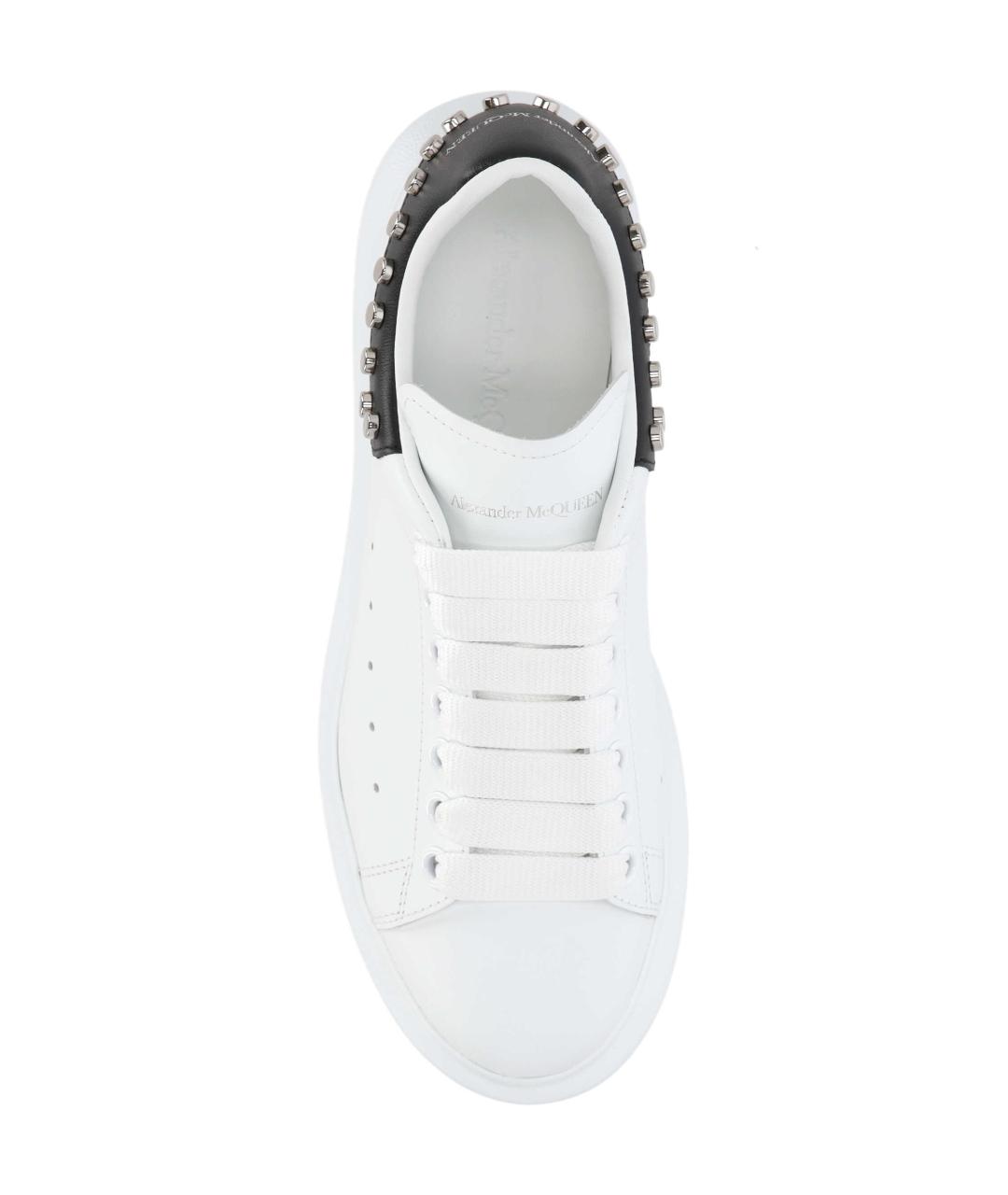 ALEXANDER MCQUEEN Белые кожаные кеды, фото 4
