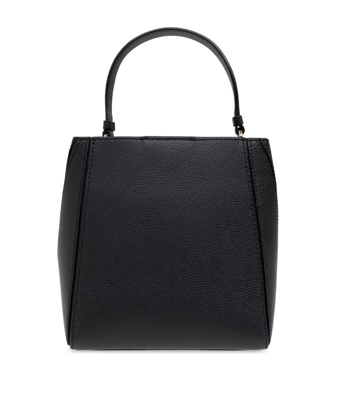 TORY BURCH Черная кожаная сумка с короткими ручками, фото 3