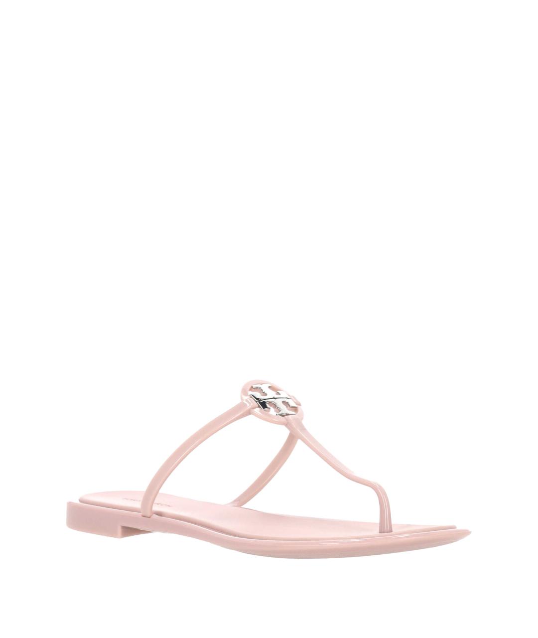 TORY BURCH Розовые резиновые шлепанцы, фото 2