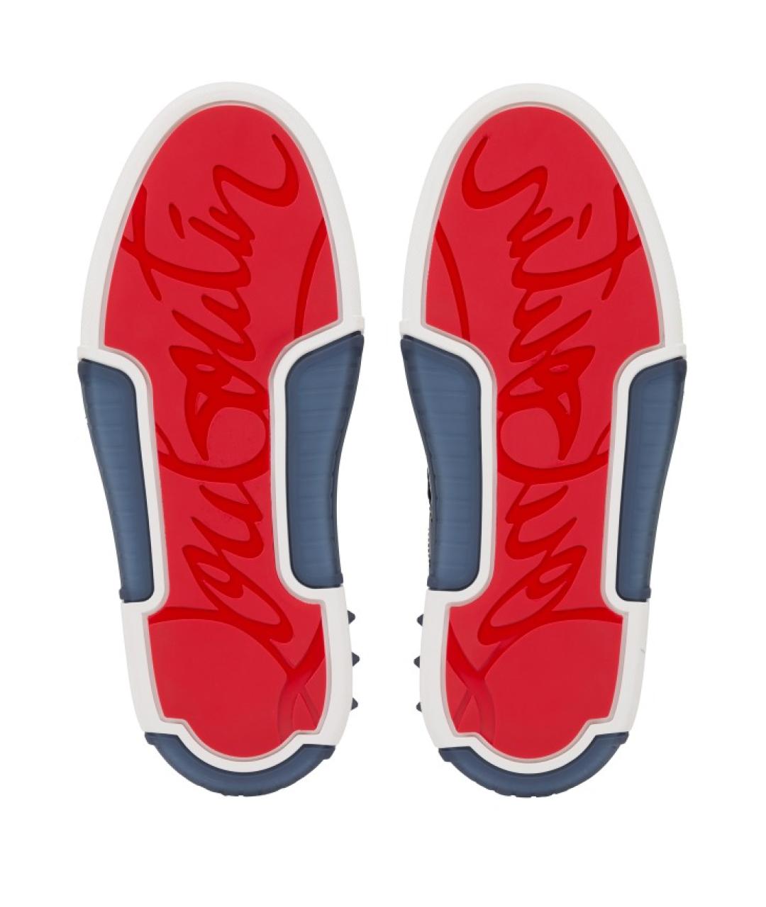 CHRISTIAN LOUBOUTIN Синие низкие кроссовки / кеды, фото 5