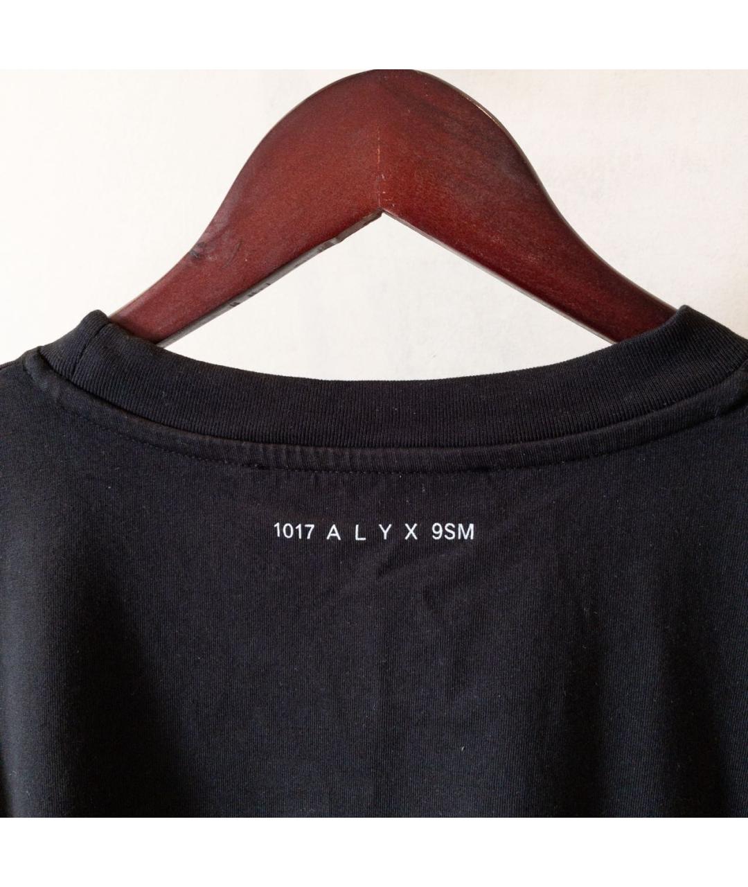 1017 ALYX 9SM Черная хлопковая футболка, фото 3
