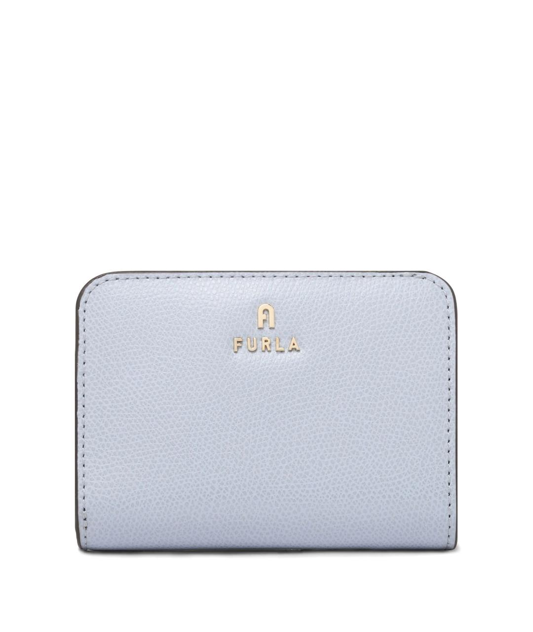 FURLA Голубой кожаный кошелек, фото 1