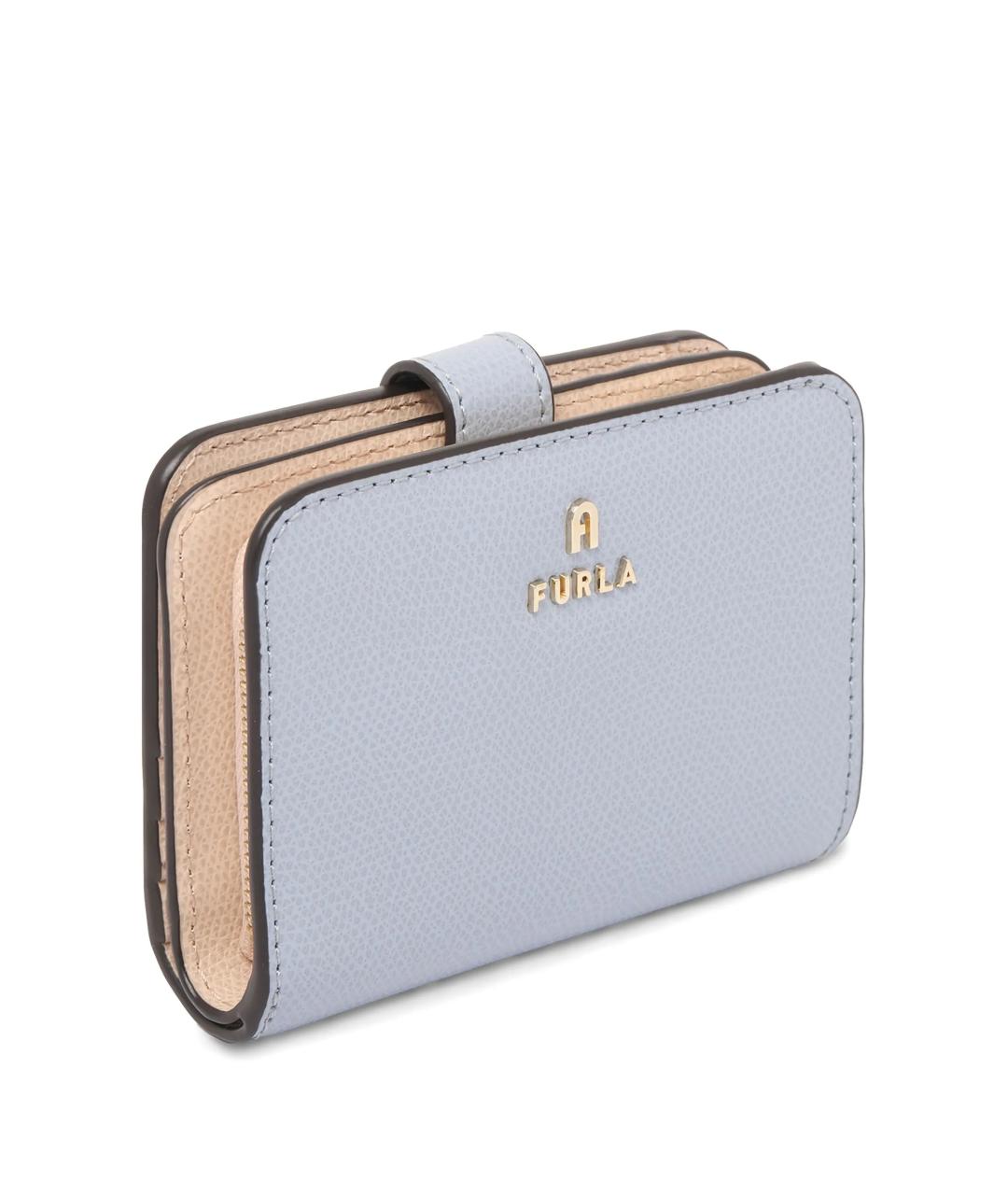 FURLA Голубой кожаный кошелек, фото 2