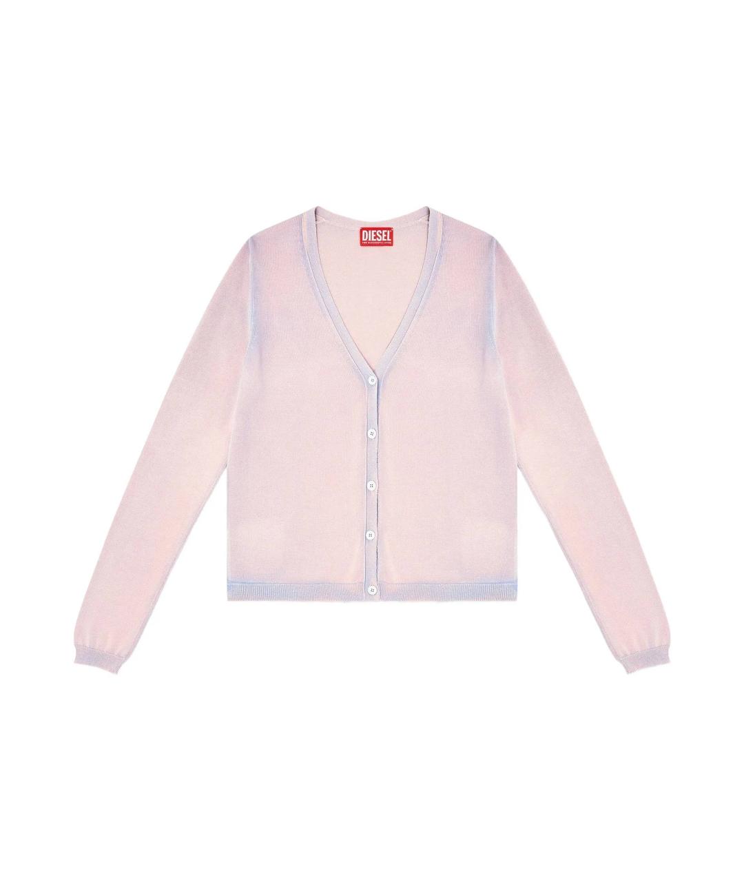 DIESEL Розовый вискозный кардиган, фото 1