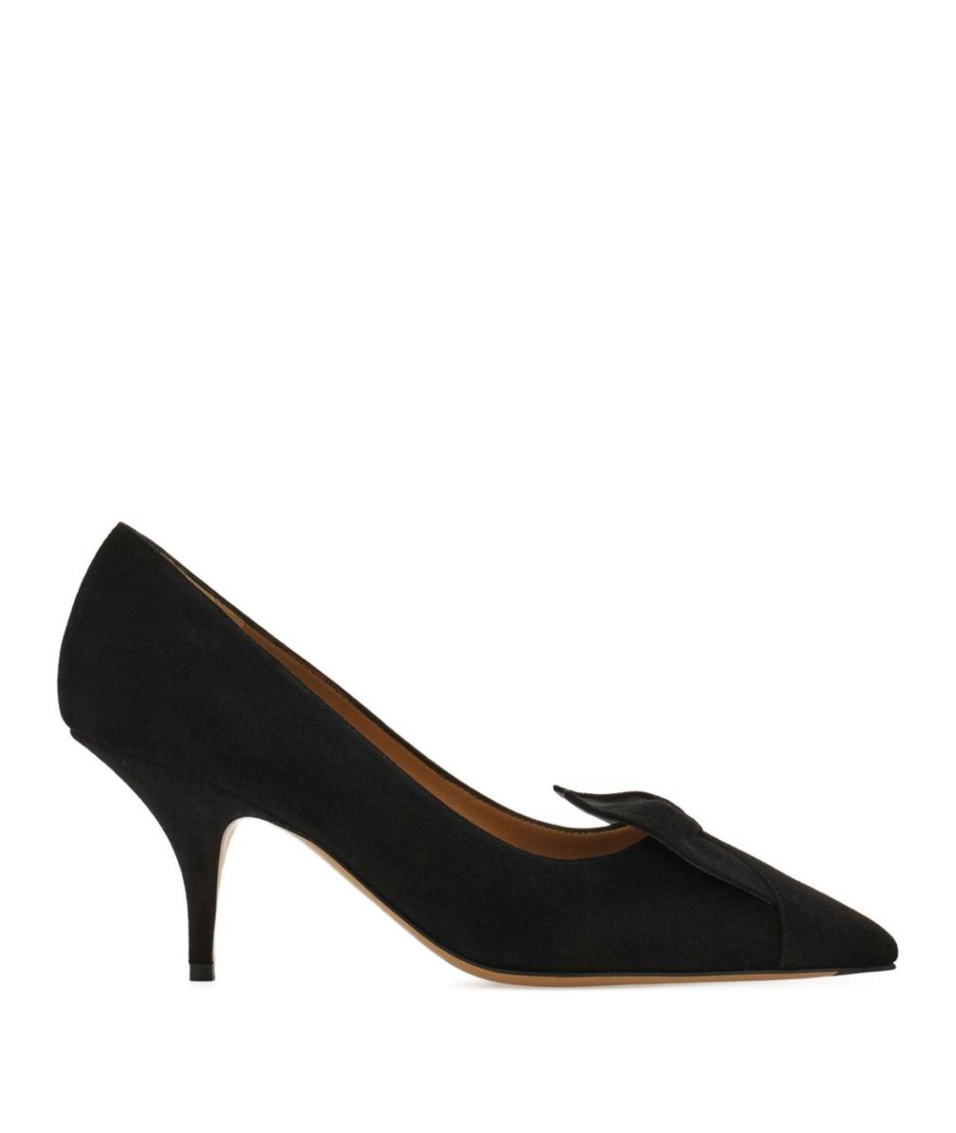 FERRAGAMO Черные кожаные туфли, фото 1