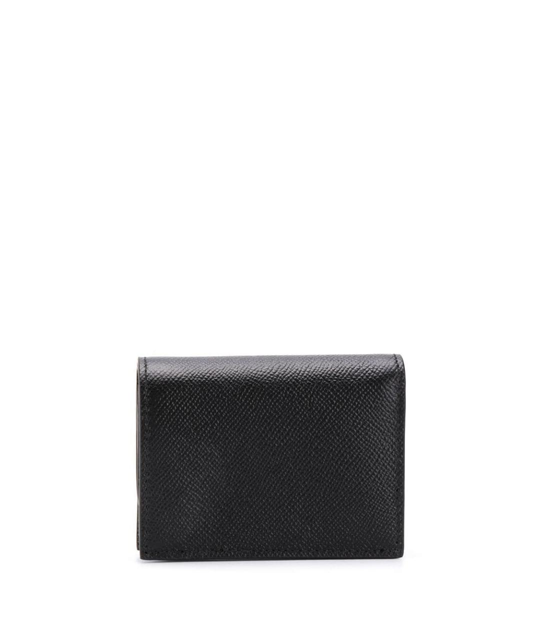FERRAGAMO Черный кожаный кошелек, фото 2