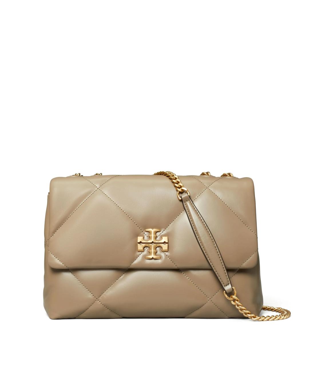 TORY BURCH Бежевая кожаная сумка через плечо, фото 1