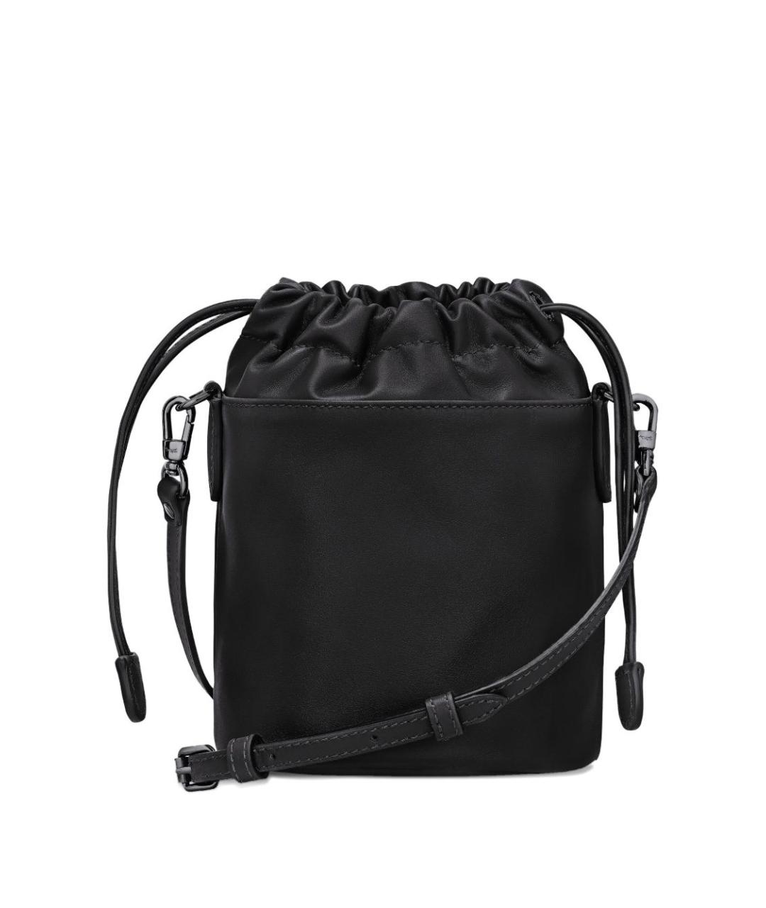 LONGCHAMP Черная кожаная сумка тоут, фото 2