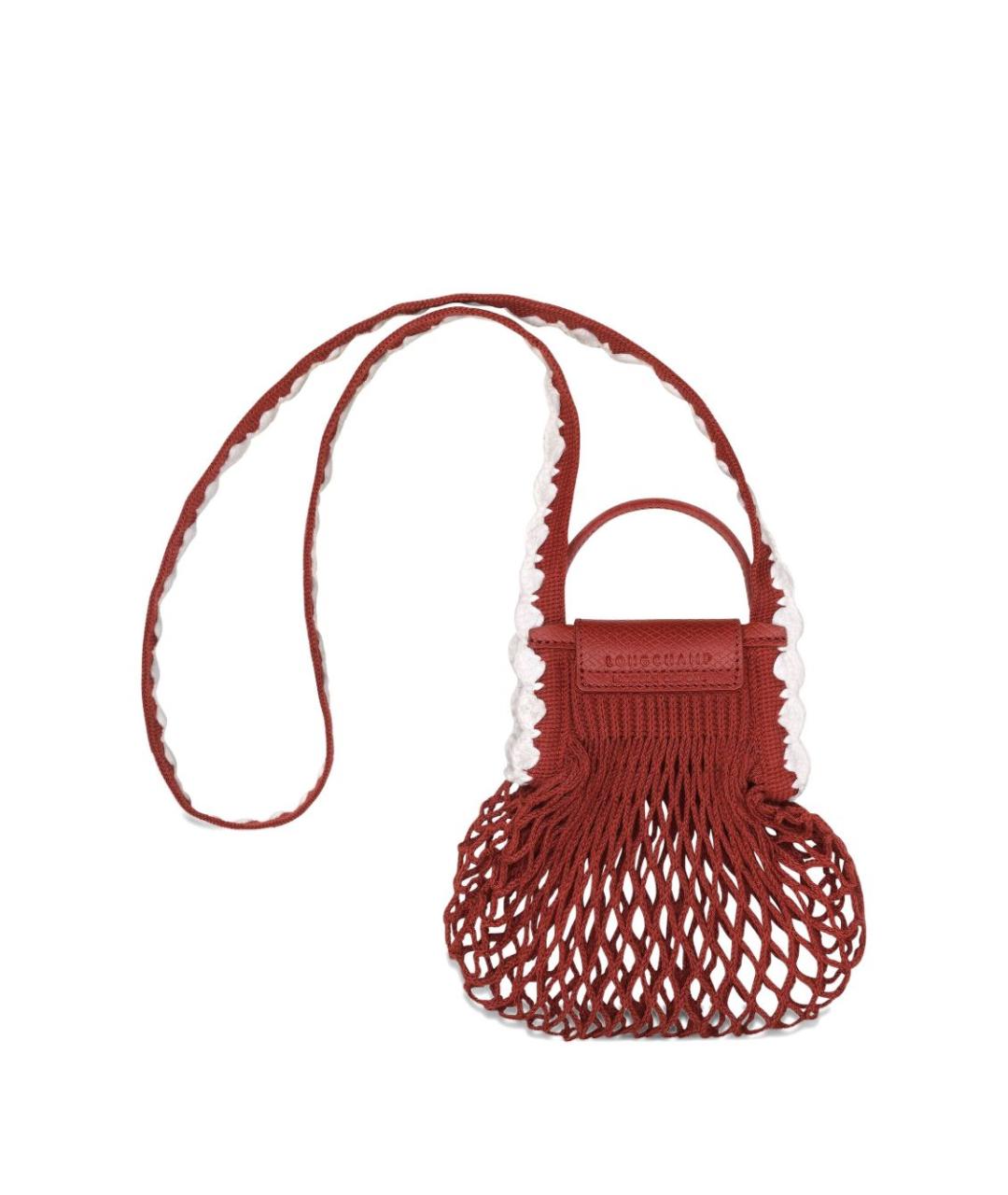 LONGCHAMP Коричневая хлопковая сумка тоут, фото 3