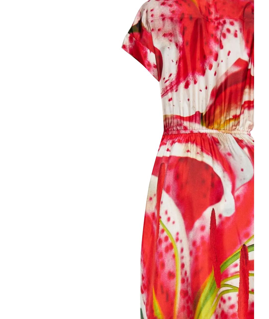 TORY BURCH Розовое шелковое повседневное платье, фото 3