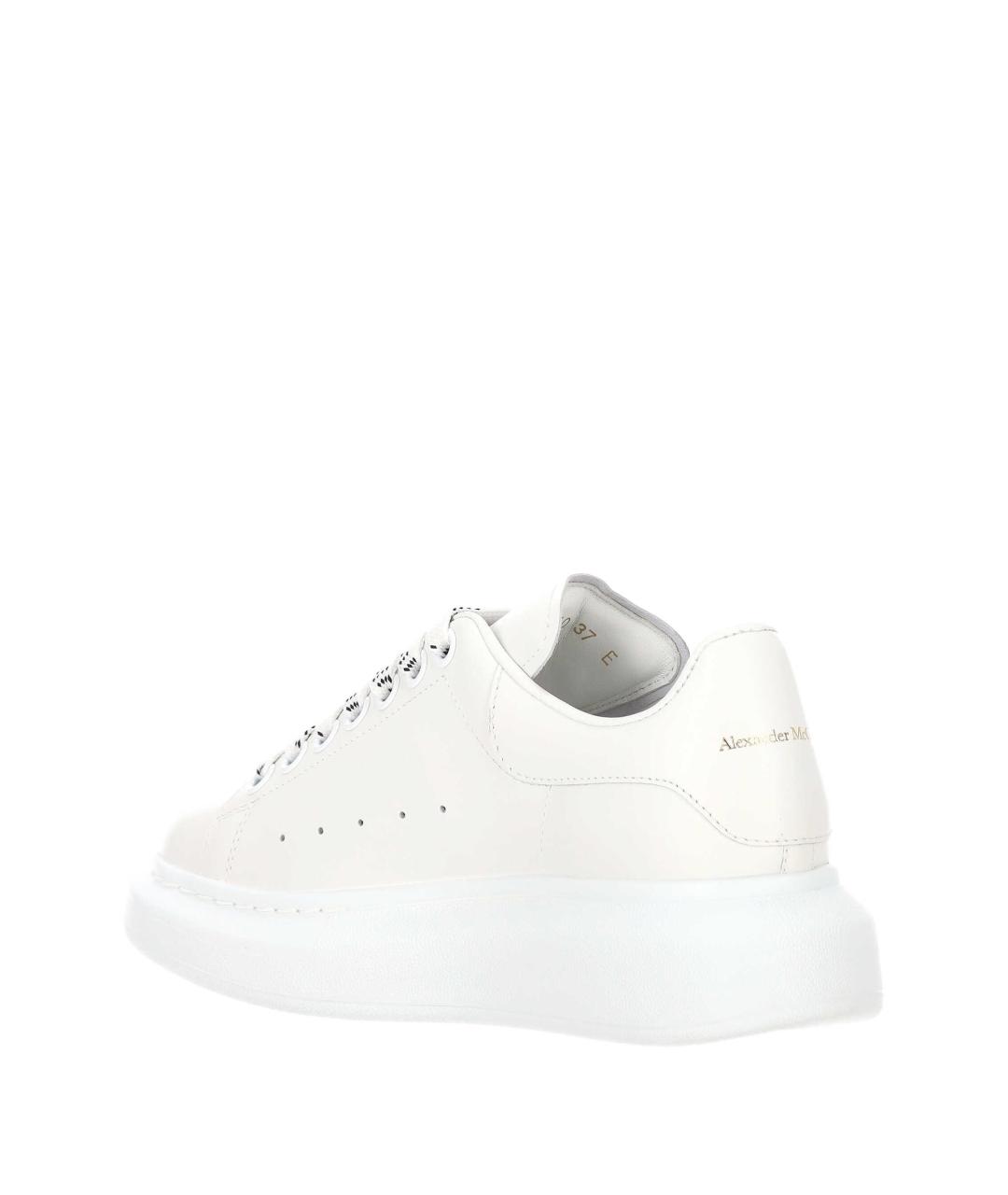 ALEXANDER MCQUEEN Белые кожаные кеды, фото 3