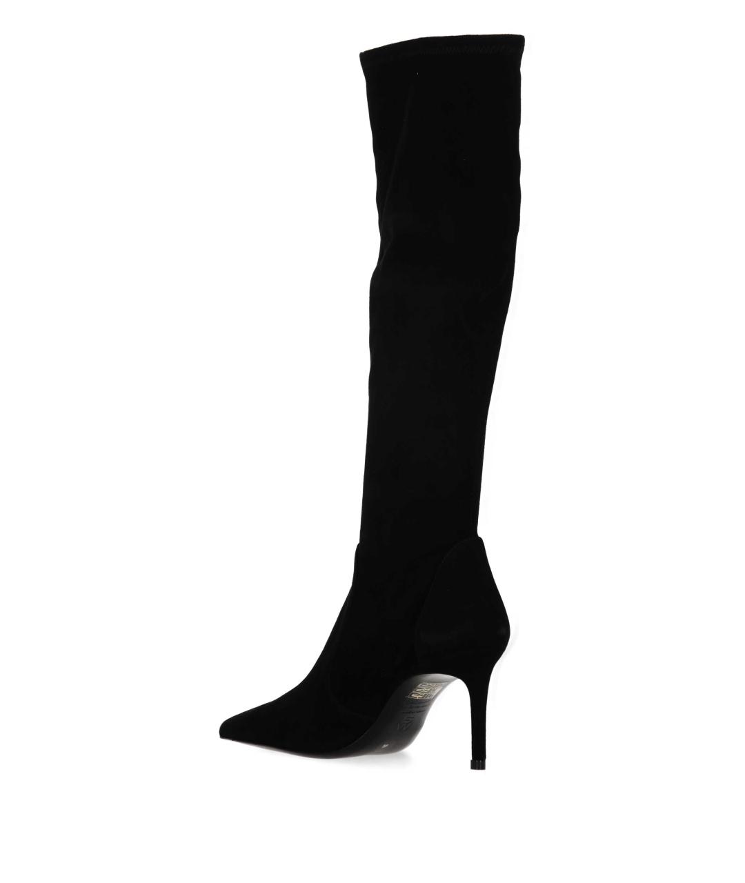 STUART WEITZMAN Черные замшевые сапоги, фото 3