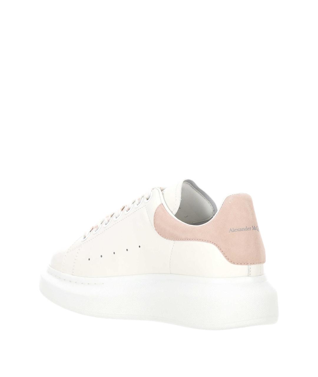 ALEXANDER MCQUEEN Белые кожаные кеды, фото 3