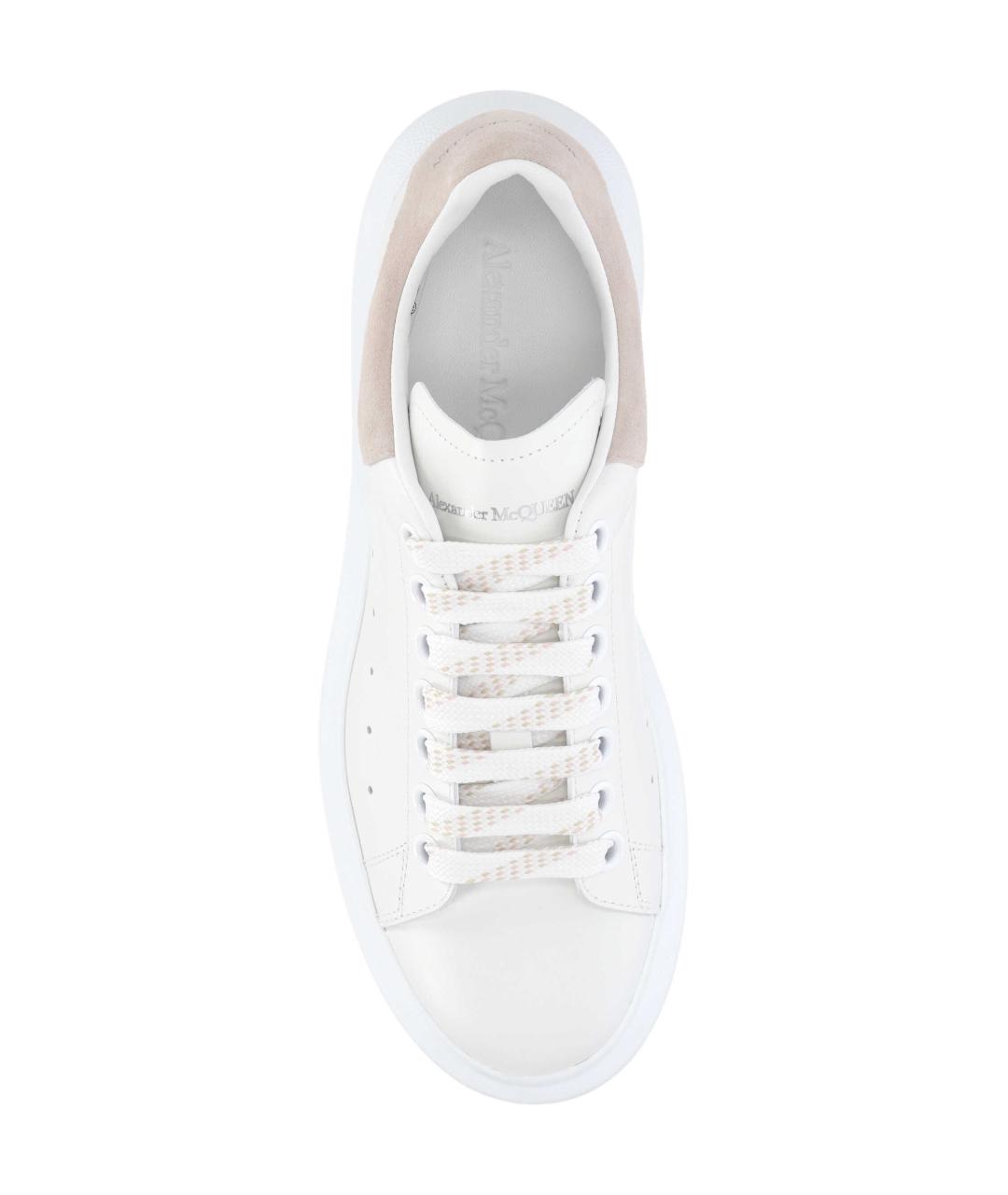 ALEXANDER MCQUEEN Белые кожаные кеды, фото 4